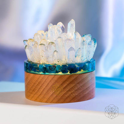 Find My Voice - Quartz & Apatite Lamp of Blooming Confidence - A-1 Thread Vault