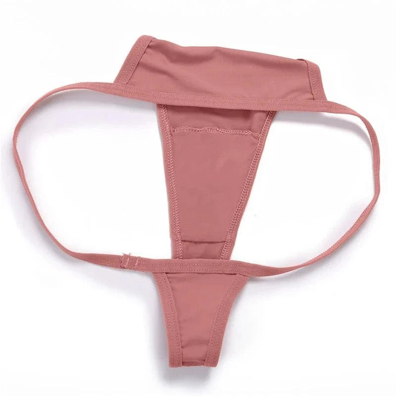FINETOO 3Pcs/set Sexy Low-rise Thongs Women Bikini Panties T-back Underpants M-XL Female G-String Panty Ladies Thong Lingerie - A-1 Thread Vault