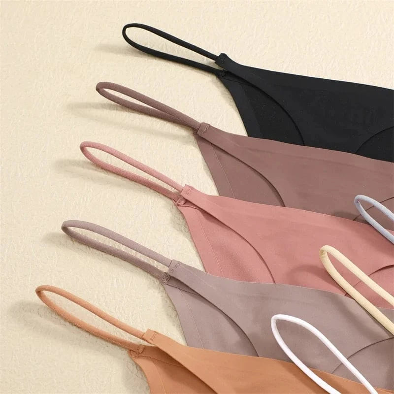 FINETOO 3PCS Women Seamless Thongs Sexy Low Waist Bikini Panties Female Traceless Underpants Ladies Solid Color T-back XS-XL - A-1 Thread Vault