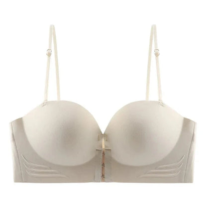 FINETOO Front Closure Sexy Push Up Bra Women Invisible Bras Underwear Lingerie For Female Brassiere Strapless Seamless Bralette - A-1 Thread Vault