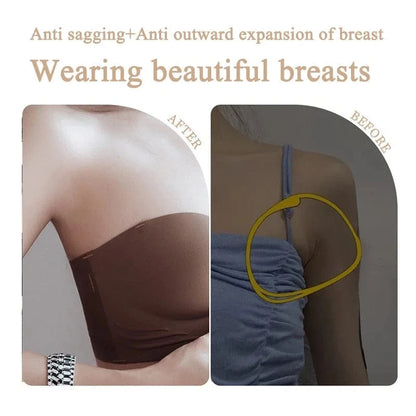 FINETOO Front Closure Sexy Push Up Bra Women Invisible Bras Underwear Lingerie For Female Brassiere Strapless Seamless Bralette - A-1 Thread Vault