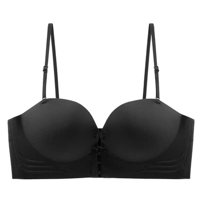 FINETOO Front Closure Sexy Push Up Bra Women Invisible Bras Underwear Lingerie For Female Brassiere Strapless Seamless Bralette - A-1 Thread Vault