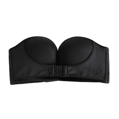 FINETOO Front Closure Strapless Bra For Woman Sexy Invisible Bras Underwear Female Push Up Brassiere One-piece Wireless Bralette - A-1 Thread Vault