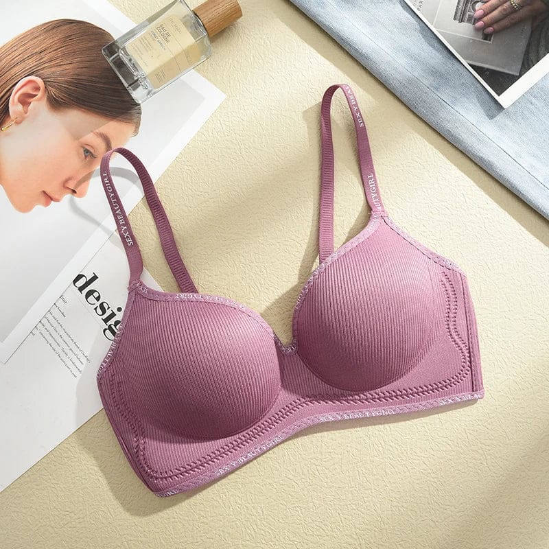 FINETOO Women Underwear Small Chest Sexy Push Up Lingerie Seamless Bra for Women Comfortable Everyday Bra Thick Bralette 32-38AB - A-1 Thread Vault