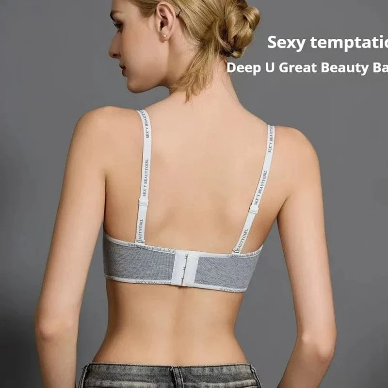 FINETOO Women Underwear Small Chest Sexy Push Up Lingerie Seamless Bra for Women Comfortable Everyday Bra Thick Bralette 32-38AB - A-1 Thread Vault