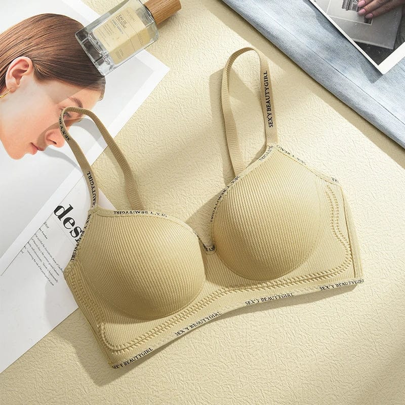 FINETOO Women Underwear Small Chest Sexy Push Up Lingerie Seamless Bra for Women Comfortable Everyday Bra Thick Bralette 32-38AB - A-1 Thread Vault