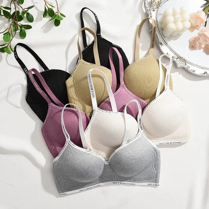 FINETOO Women Underwear Small Chest Sexy Push Up Lingerie Seamless Bra for Women Comfortable Everyday Bra Thick Bralette 32-38AB - A-1 Thread Vault