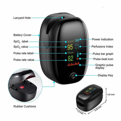 Finger Pulse Oximeter – Heart Rate & SPO2 Monitor - A-1 Thread Vault