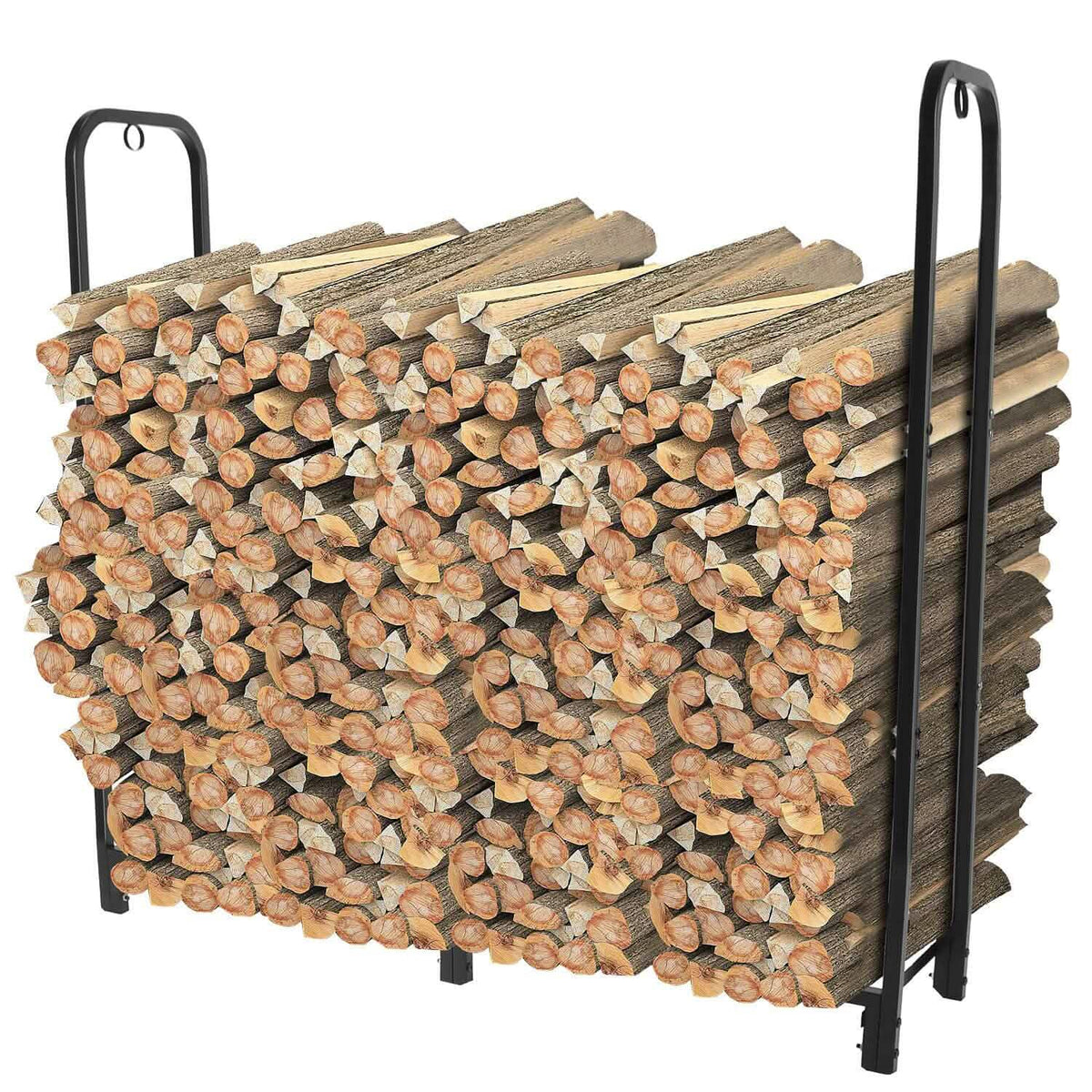 Firewood Log Rack 2500lbs Iron Storage Stacking Rack - A-1 Thread Vault