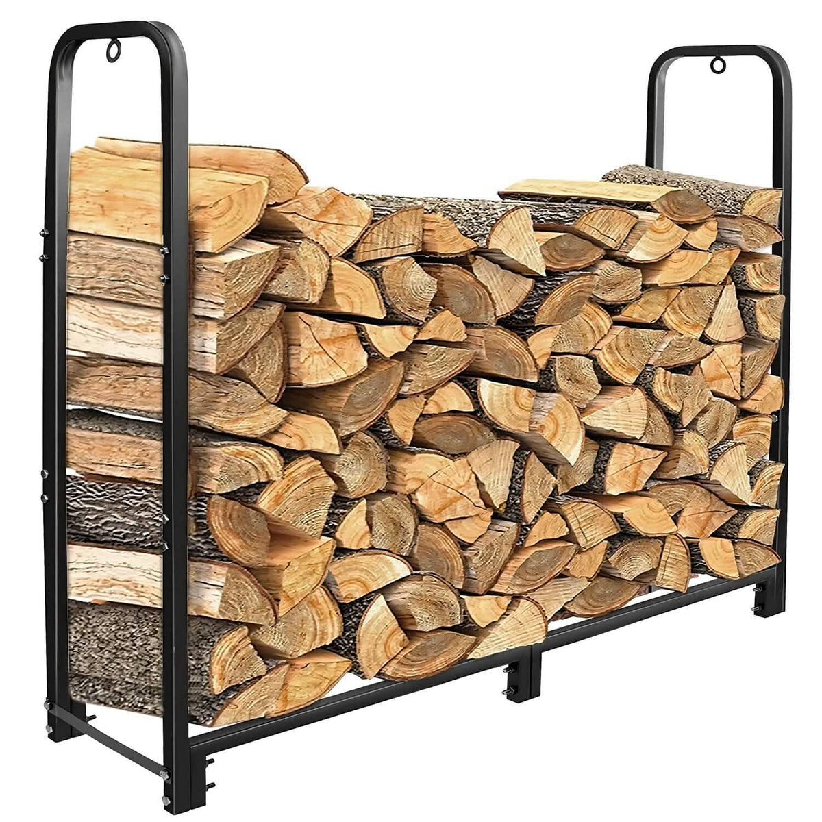 Firewood Log Rack 2500lbs Iron Storage Stacking Rack - A-1 Thread Vault