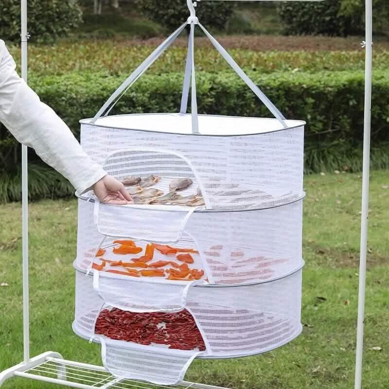 Fishing Net Hanging Dryer Bag Mesh Clothes Drying Basket Rack - A-1 Thread Vault