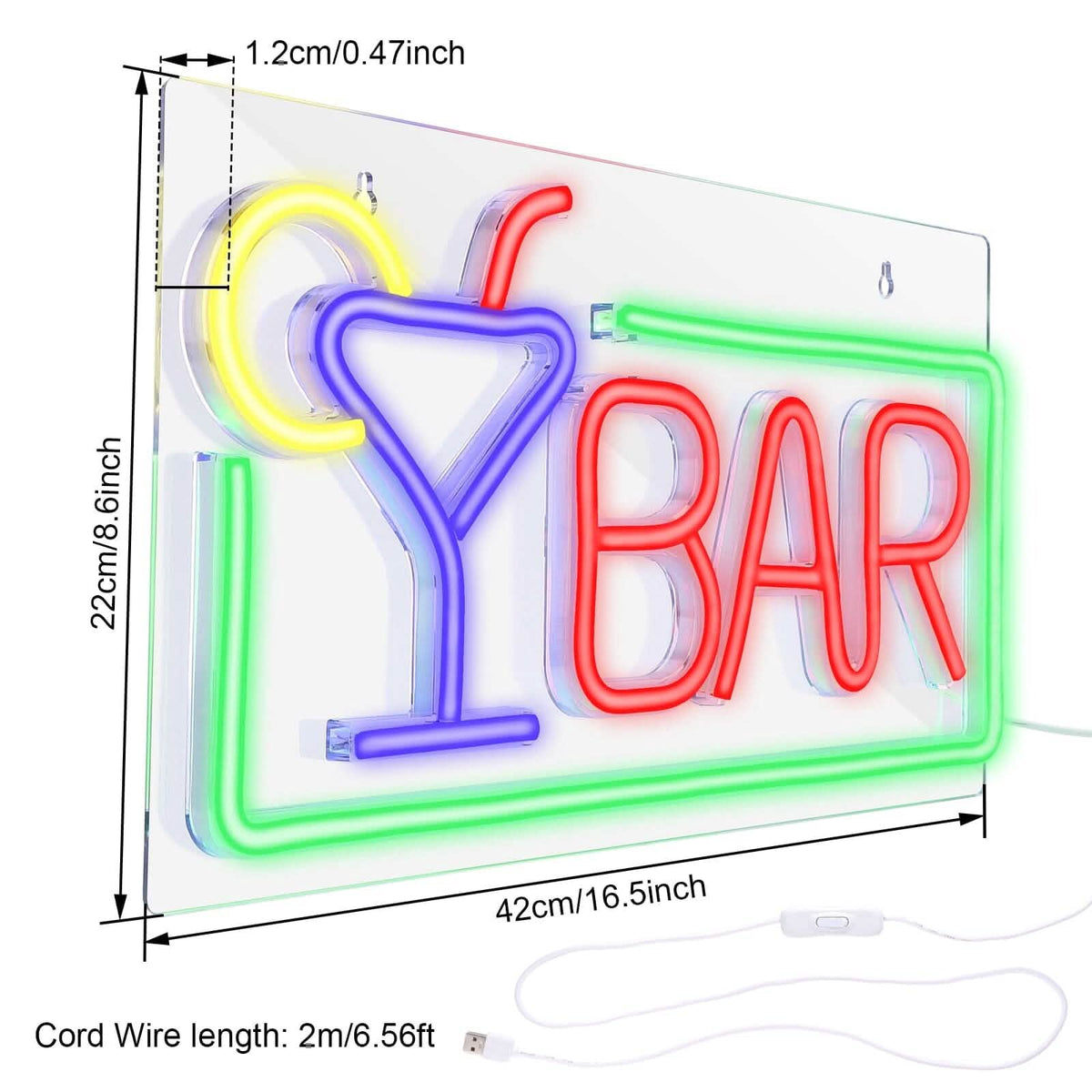 FITNATE 3D Art USB Powered LED Open Display Board Decorate - A-1 Thread Vault