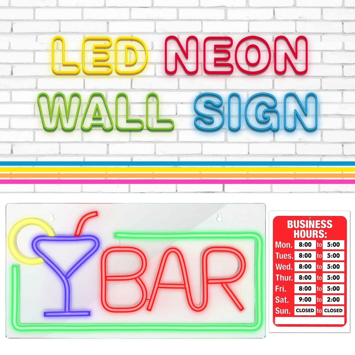 FITNATE 3D Art USB Powered LED Open Display Board Decorate - A-1 Thread Vault