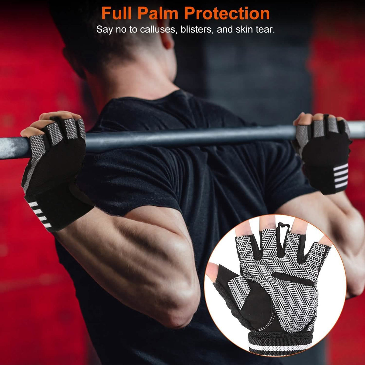 Fitness Workout Gloves with Wrist Wrap Strap - A-1 Thread Vault