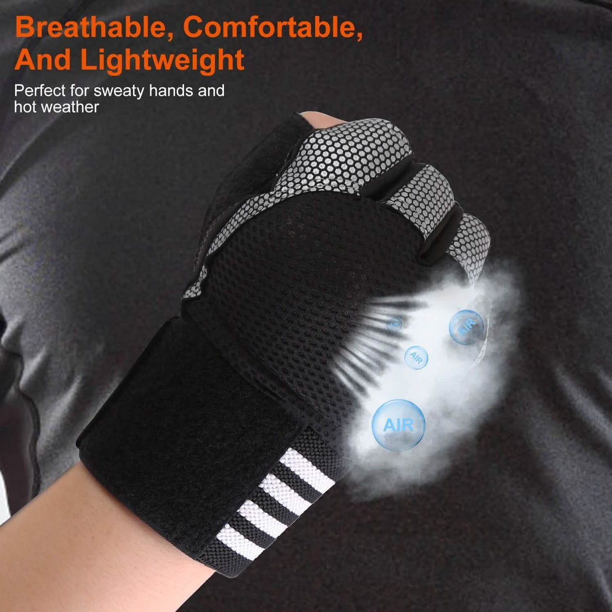 Fitness Workout Gloves with Wrist Wrap Strap - A-1 Thread Vault