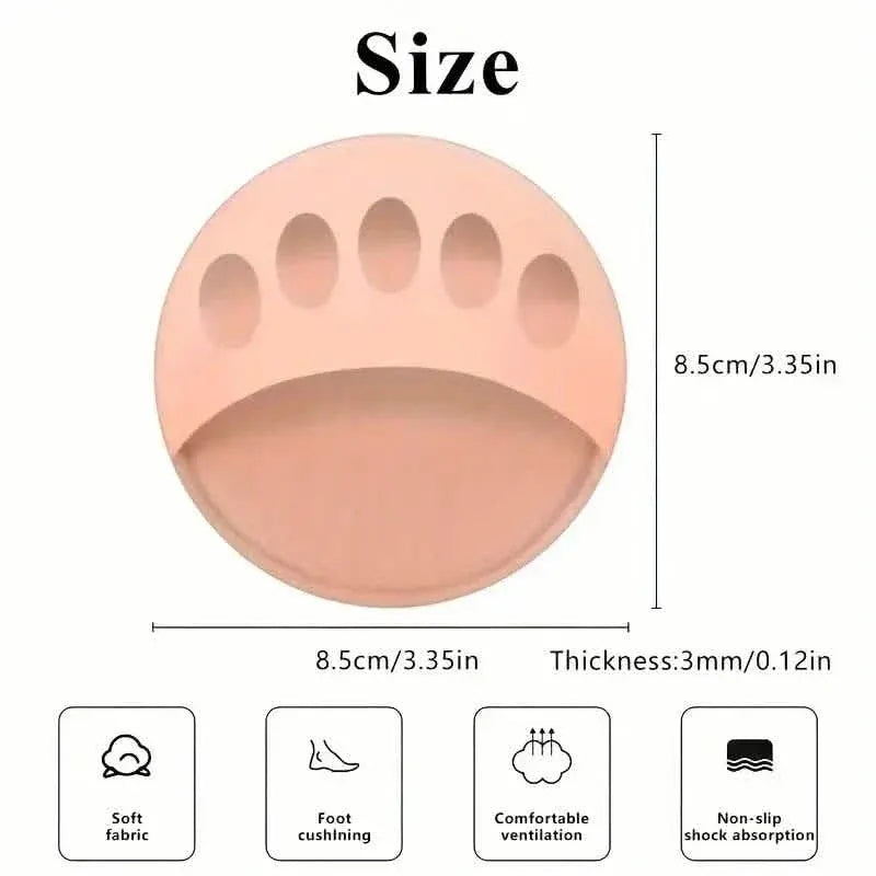 Five-Toe Forefoot Pads For Women High Heels, Shock Absorption Half Insoles, Toe Pad Inserts - A-1 Thread Vault