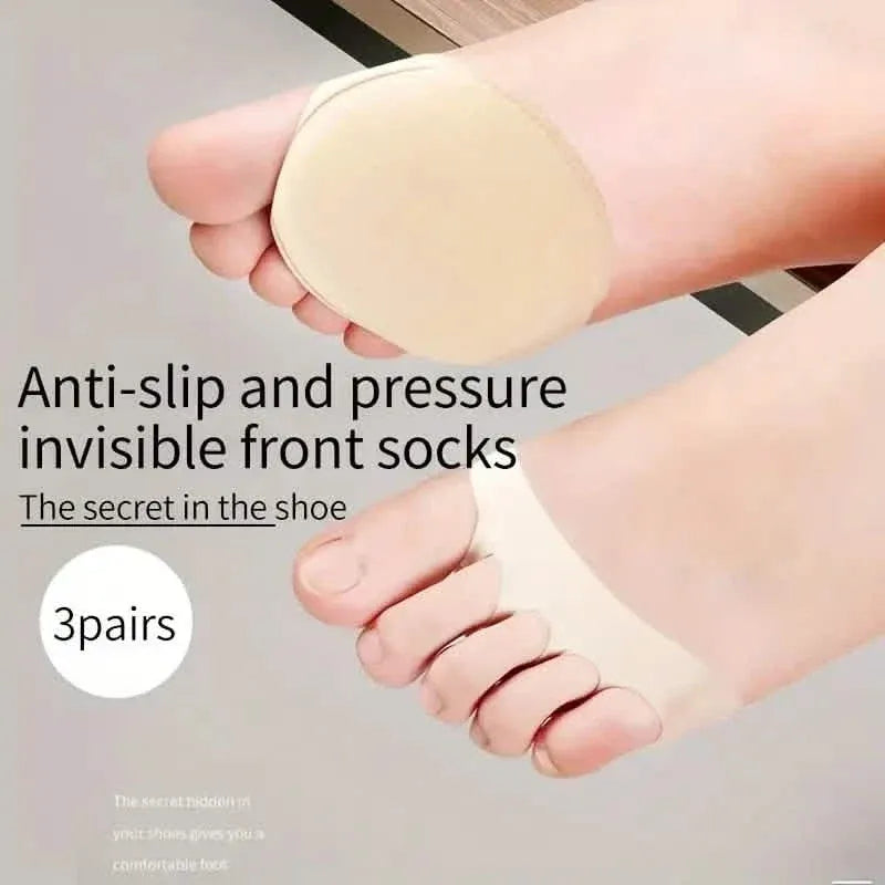 Five-Toe Forefoot Pads For Women High Heels, Shock Absorption Half Insoles, Toe Pad Inserts - A-1 Thread Vault