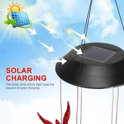 Flaming Bird Wind Chime Solar Lights - A-1 Thread Vault