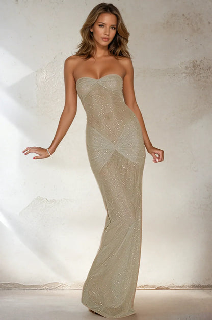 Floor Length Body Mod Maxi Dress - A-1 Thread Vault
