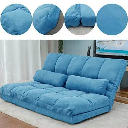 Floor Sofa Bed, Foldable Double Chaise Lounge Sofa Chair - A-1 Thread Vault