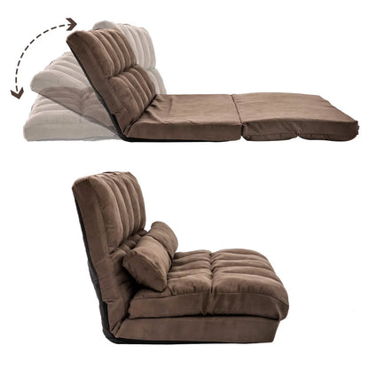 Floor Sofa Bed, Foldable Double Chaise Lounge Sofa Chair - A-1 Thread Vault