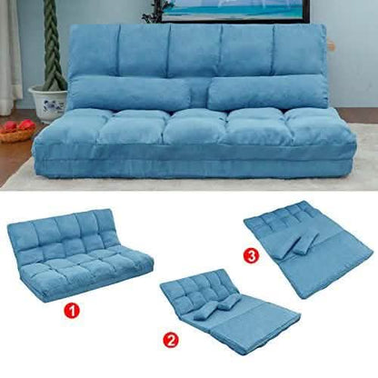 Floor Sofa Bed, Foldable Double Chaise Lounge Sofa Chair - A-1 Thread Vault
