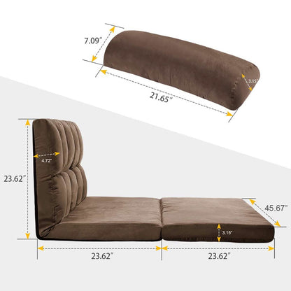 Floor Sofa Bed, Foldable Double Chaise Lounge Sofa Chair - A-1 Thread Vault