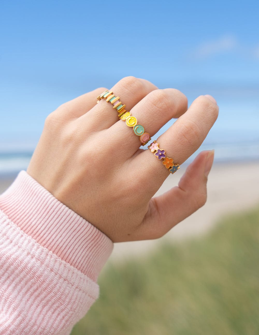 Floral Enamel Ring - A-1 Thread Vault