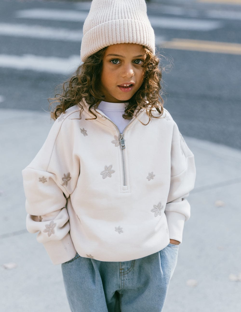 Floral Kids Half-Zip - A-1 Thread Vault