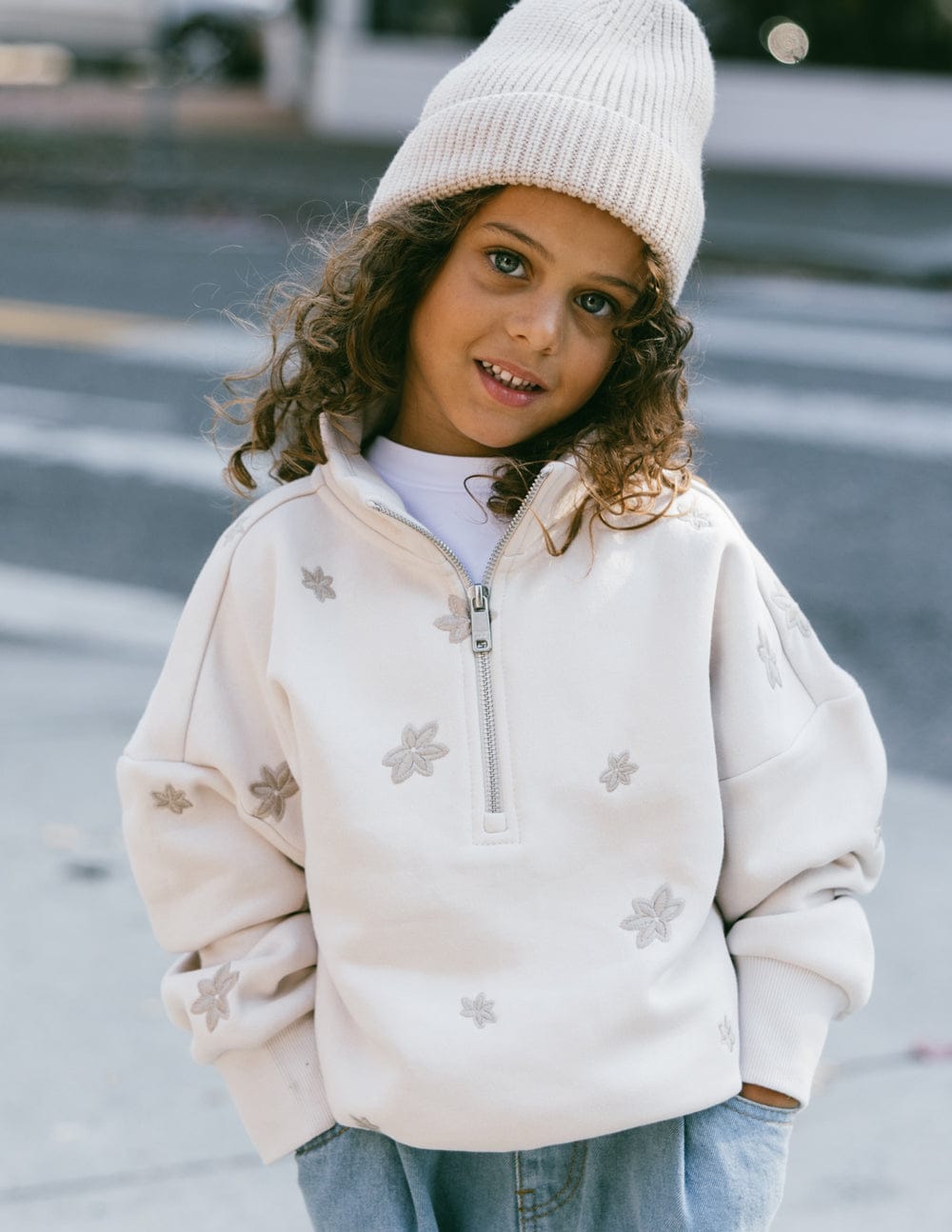 Floral Kids Half-Zip - A-1 Thread Vault