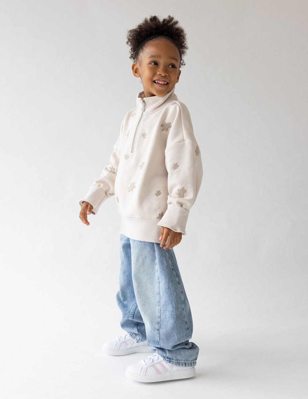 Floral Kids Half-Zip - A-1 Thread Vault