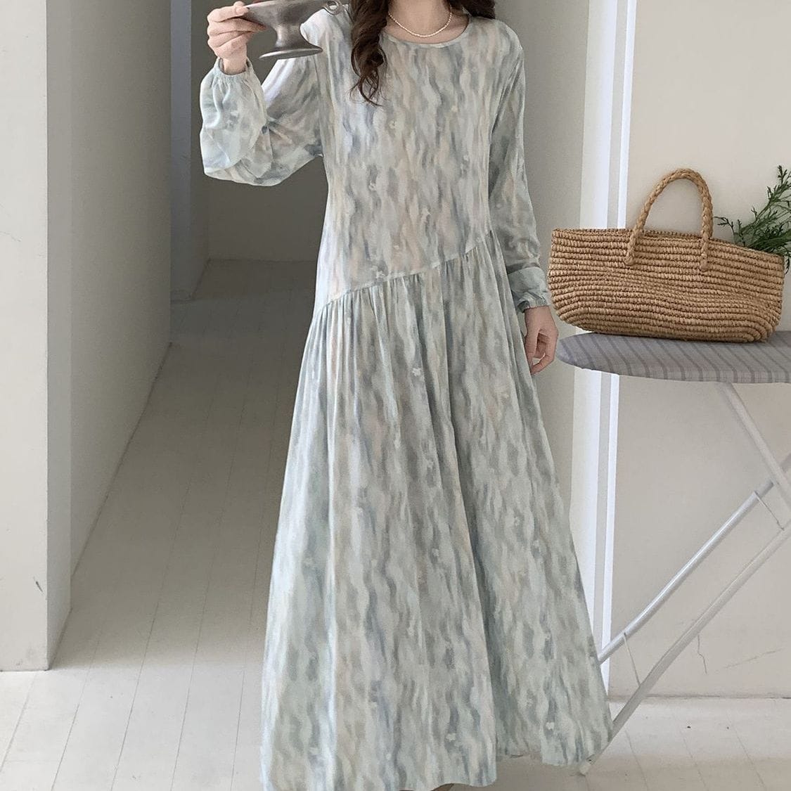 Floral Print Maxi Dress(MS425) - A-1 Thread Vault