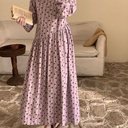 Floral Print Maxi Dress(MS425) - A-1 Thread Vault