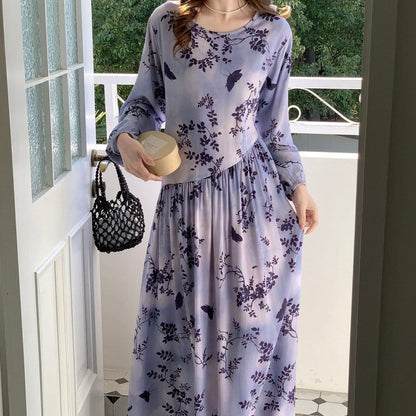 Floral Print Maxi Dress(MS425) - A-1 Thread Vault