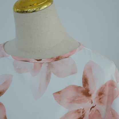 Floral Print Washed Crinkle Maxi Dress(MS437) - A-1 Thread Vault