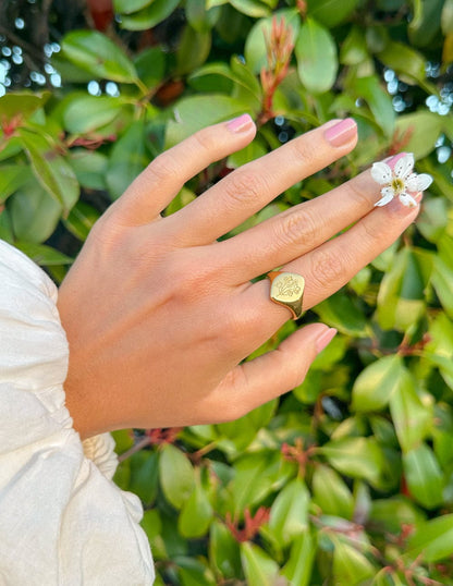 Floral Signet Ring - A-1 Thread Vault
