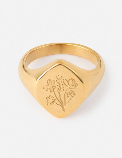 Floral Signet Ring - A-1 Thread Vault