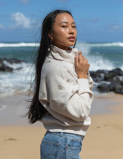 Floral Women's Half-Zip - A-1 Thread Vault
