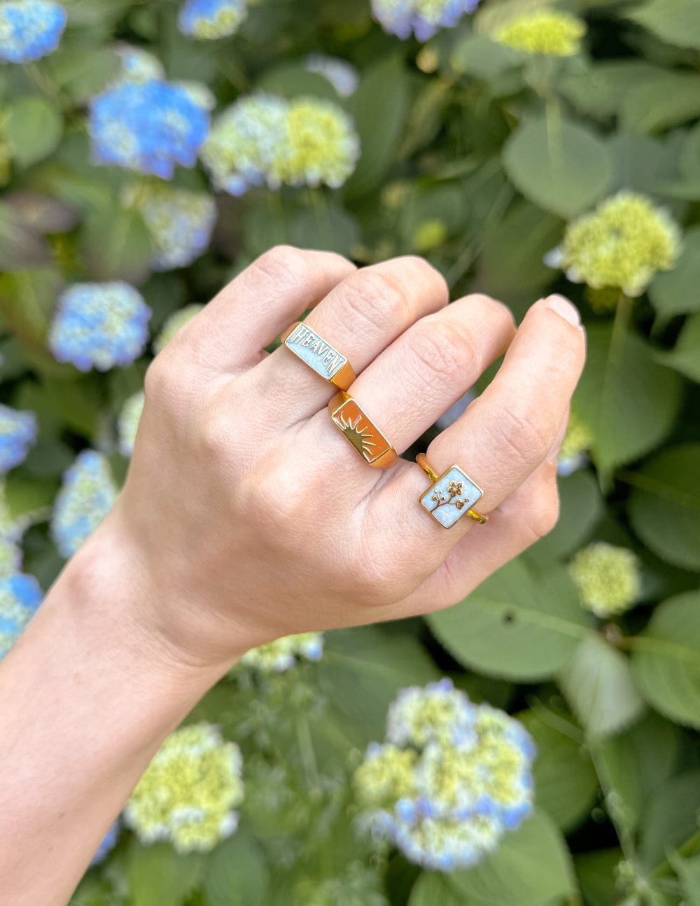 Flower Rectangular Ring - A-1 Thread Vault