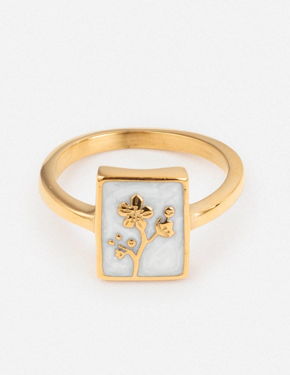 Flower Rectangular Ring - A-1 Thread Vault