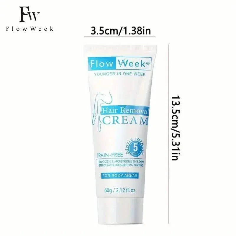 FlowWeek Painless and Irritation-Free Permanent Hair Removal Cream - A-1 Thread Vault