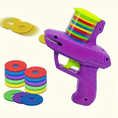 Flying Foam Disc Launcher Handheld Shooter Game - A-1 Thread Vault