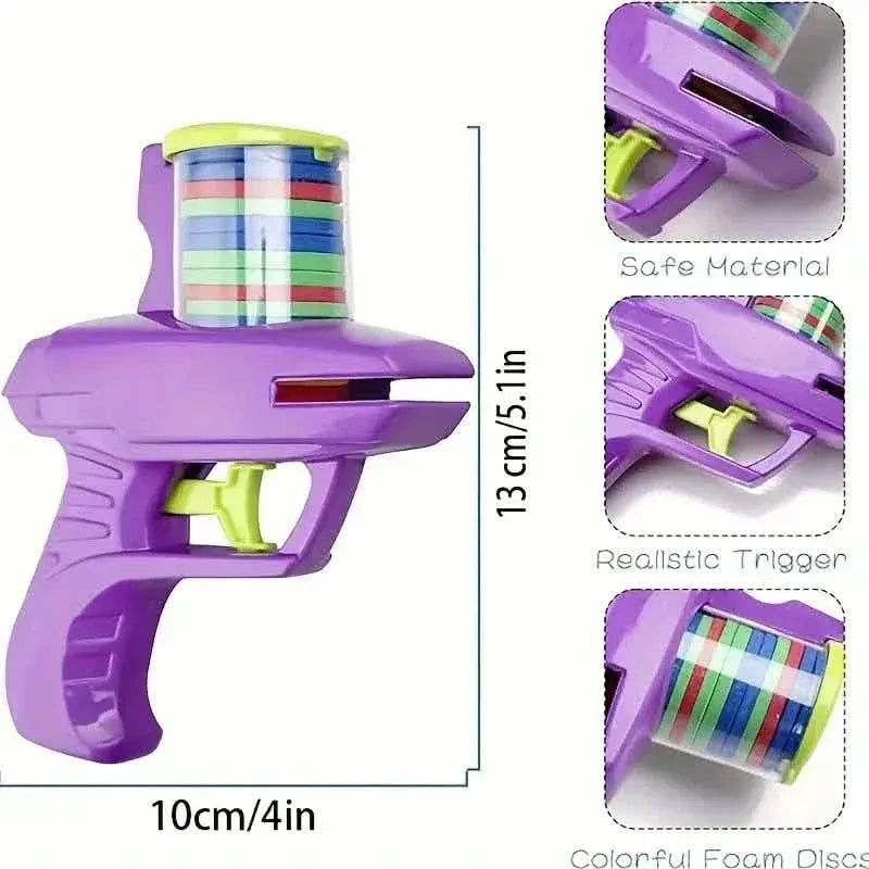 Flying Foam Disc Launcher Handheld Shooter Game - A-1 Thread Vault