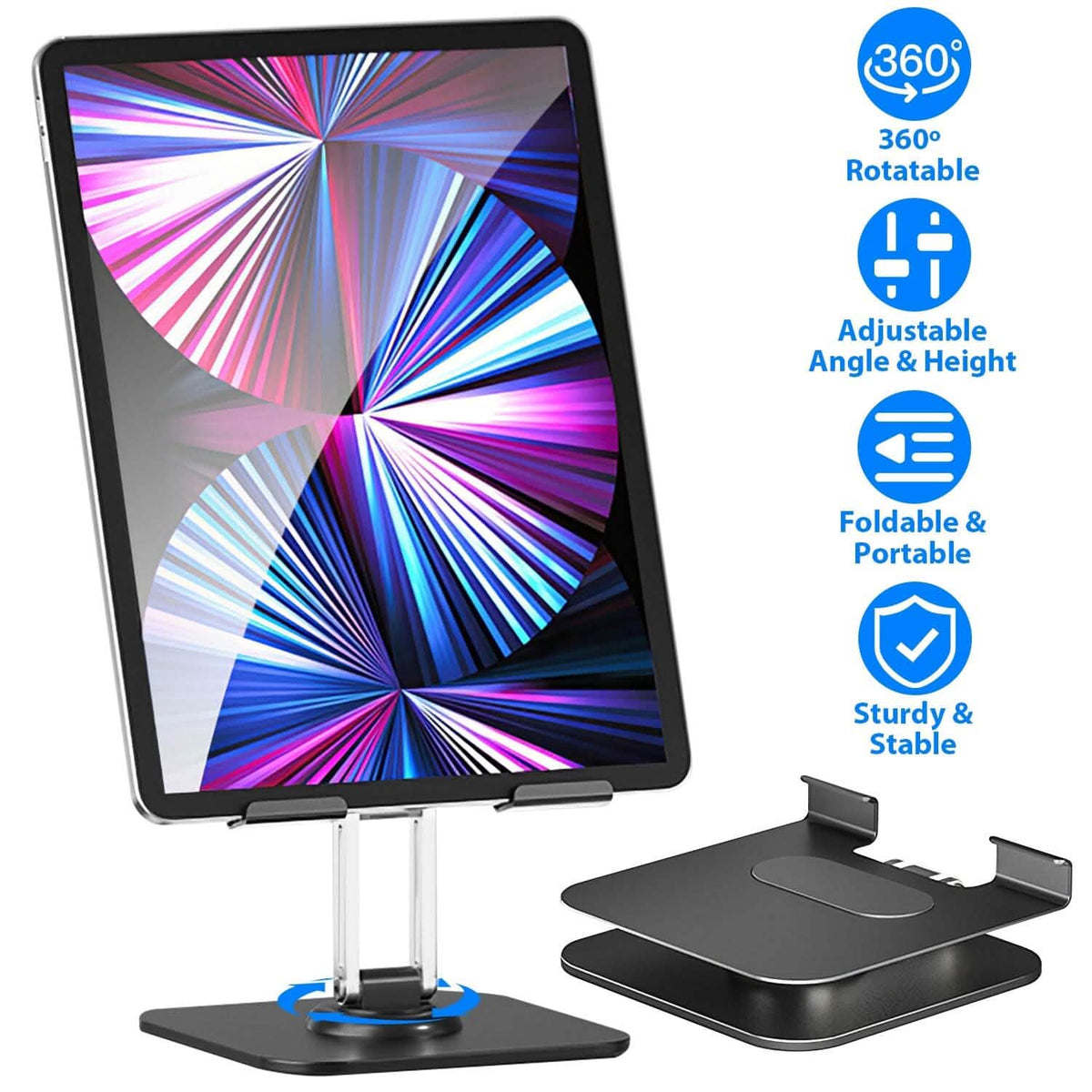 Foldable Adjustable iPad Tablet Stand - A-1 Thread Vault