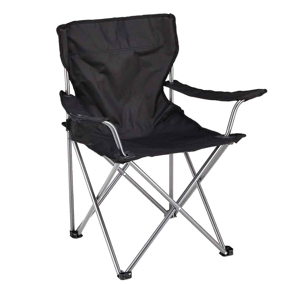 Foldable Beach Chair with Detachable Armrest Adjustable Canopy Stool with Cup Holder - A-1 Thread Vault