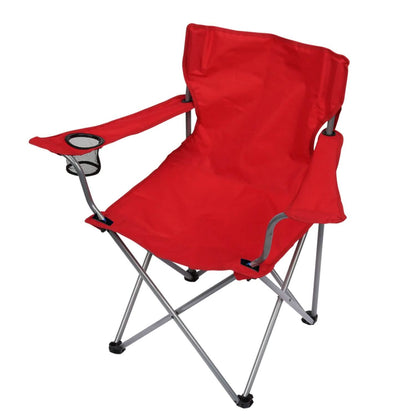 Foldable Beach Chair with Detachable Armrest Adjustable Canopy Stool with Cup Holder - A-1 Thread Vault