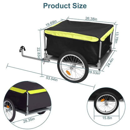 Foldable Bicycle Cargo Wagon Trailer - A-1 Thread Vault