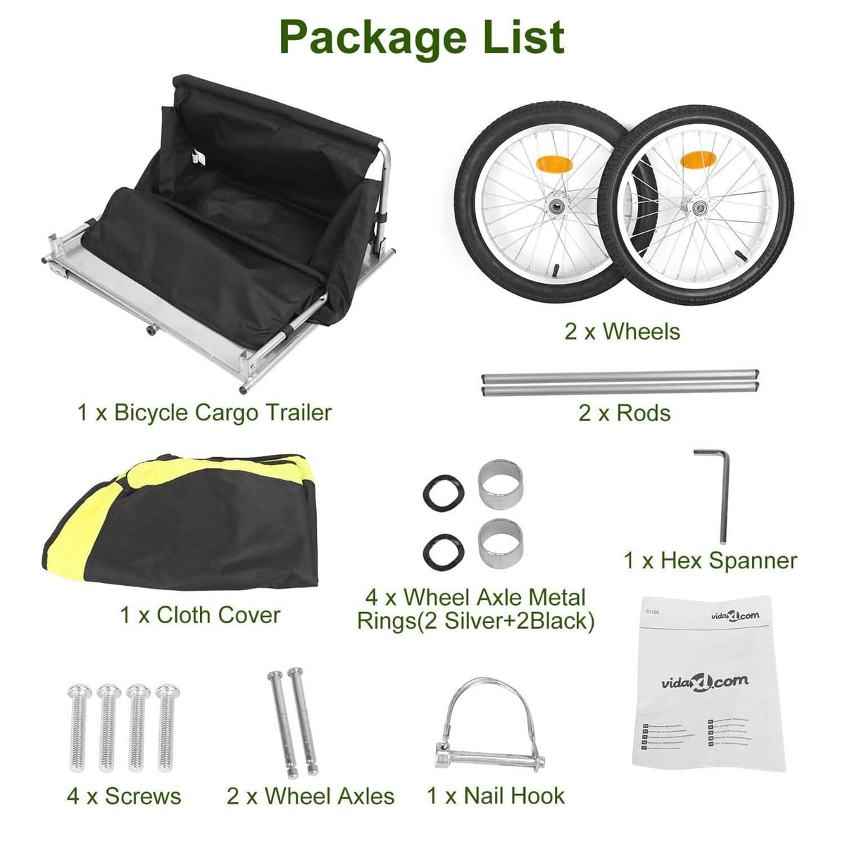 Foldable Bicycle Cargo Wagon Trailer - A-1 Thread Vault