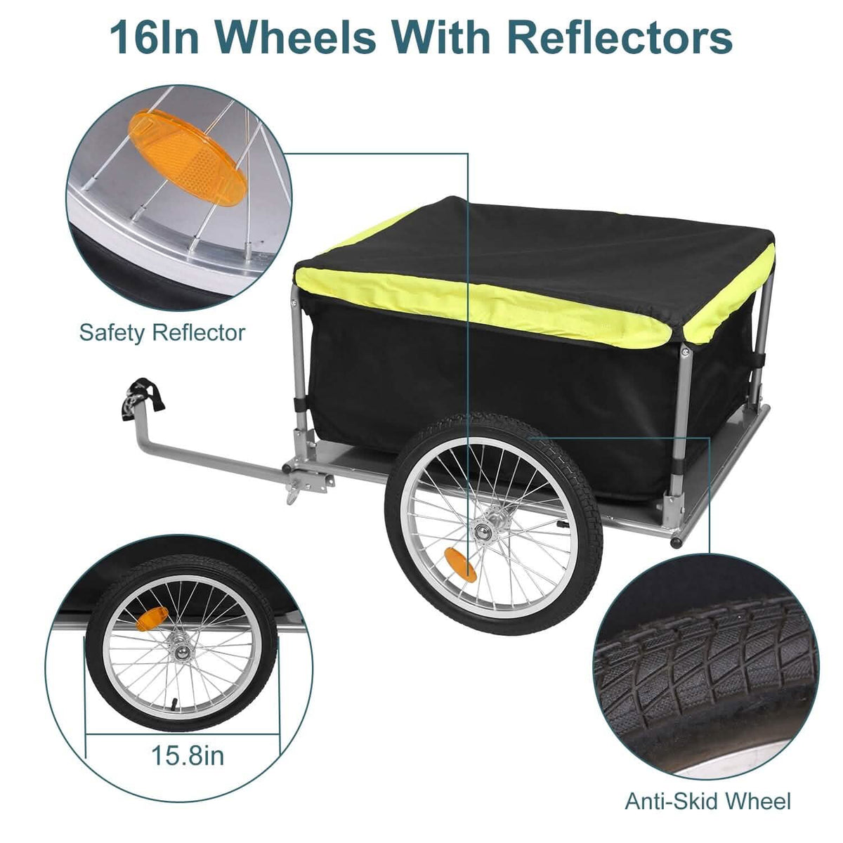 Foldable Bicycle Cargo Wagon Trailer - A-1 Thread Vault
