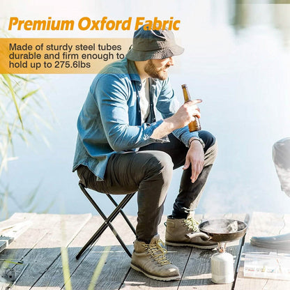 Foldable Camping Stool Portable Travel Chair - A-1 Thread Vault